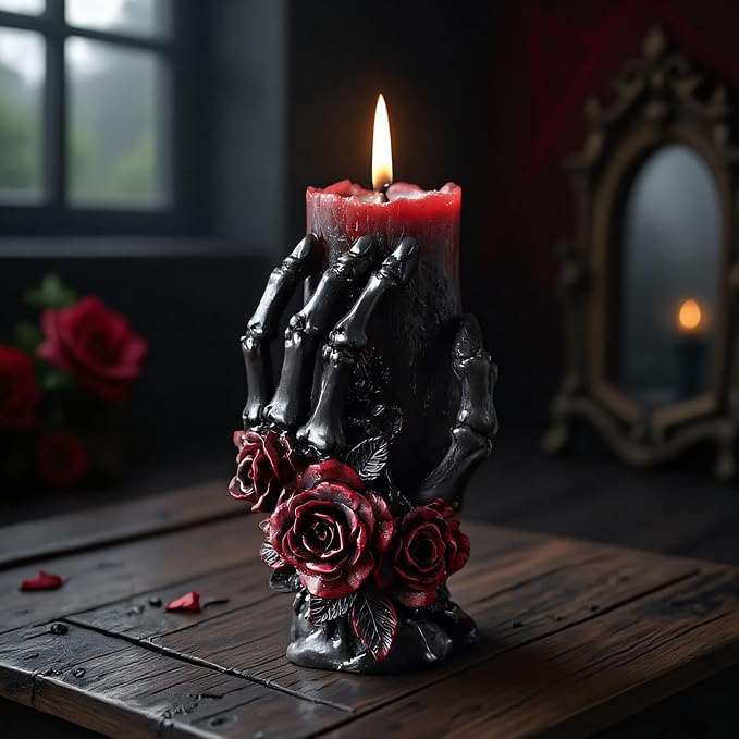 Skull Hand Ghost Cylinder Molds Silicone Wave Spiral Candle Mold - Image 3