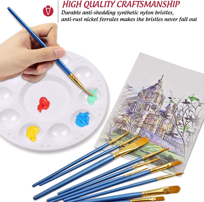 DUGATO Halloween Artist Paint Brush & Palette Set - Image 3