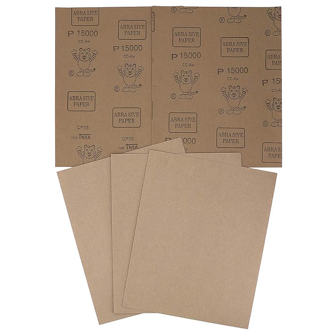 9x11 inch 5 Sheets Sandpaper, Wet or Dry 15000 High Grit Extra Fine Sand Paper - Image 3