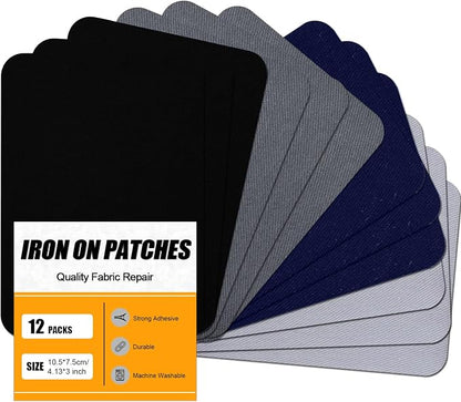 MOONSJONES Iron on Patches for Fabric Clothes, Iron-on Patch Repairing Inside & by MOONSJONES