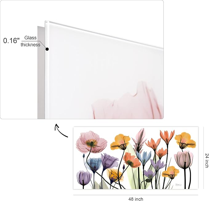Empire Art Direct Frameless Free Floating Tempered Glass Panel Graphic Wall Art - Image 7