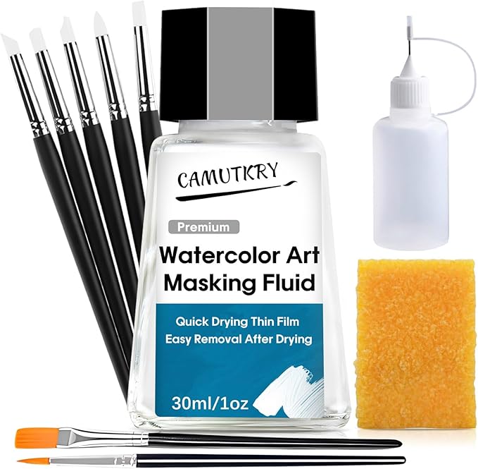 Watercolor Masking Fluid, Liquid Masking by CAMUTKRY