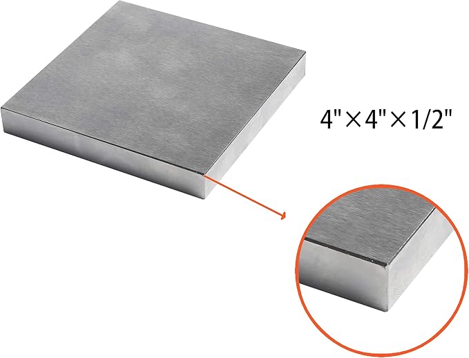 HimaPro Steel Bench Block 4"x4" Flat Anvil Jewelers Tool Metal Bench Block - Image 4