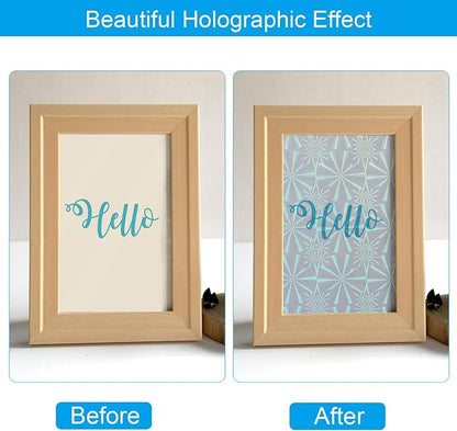 PATIKIL 11.7x8.3" Holographic Sticker Paper, 10Sheets A4 Polypropylene - Image 4