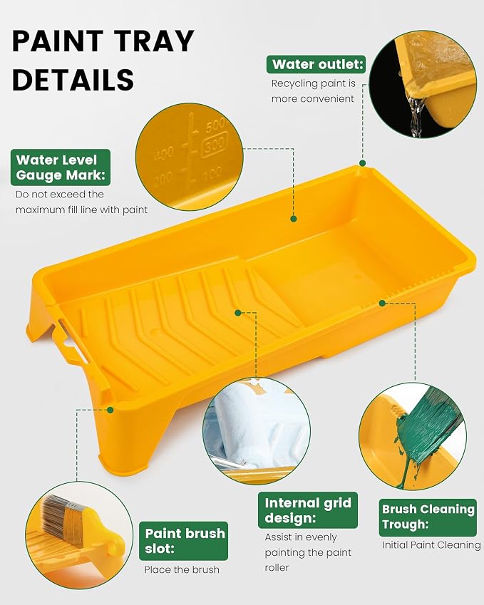 Voomey 4 Inch Paint Roller Tray - Image 3