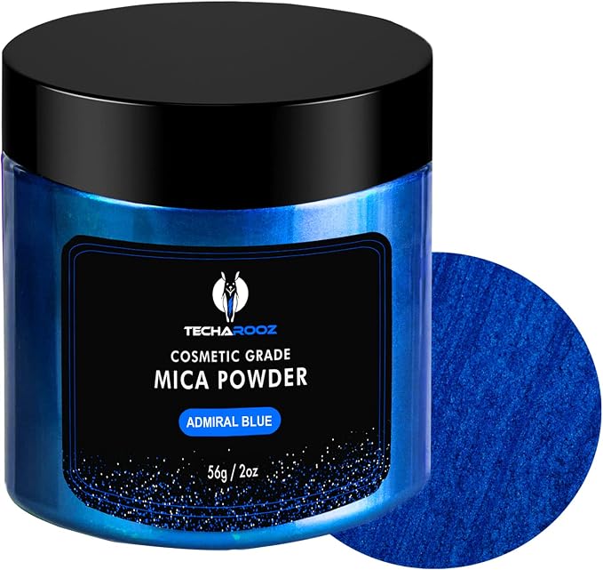 Admiral Blue Mica Powder for Epoxy Resin 56g / 2oz. Jar by TECHAROOZ