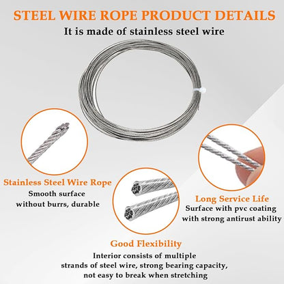 SDTC Tech Picture Wire Hanging Kit Supports Up to 40lbs - Image 6