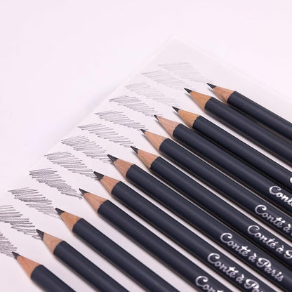 Conté à Paris 12 Count Assorted Graphite Pencil Drawing Set - Image 4
