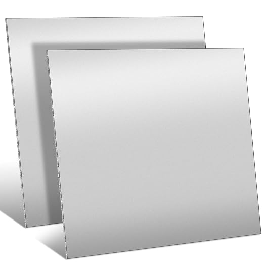2 Pcs 16 Gauge 6 x 6 Inch Metal Steel Sheet Steel Plate Mild Carbon Cold Rolled by Yaocom
