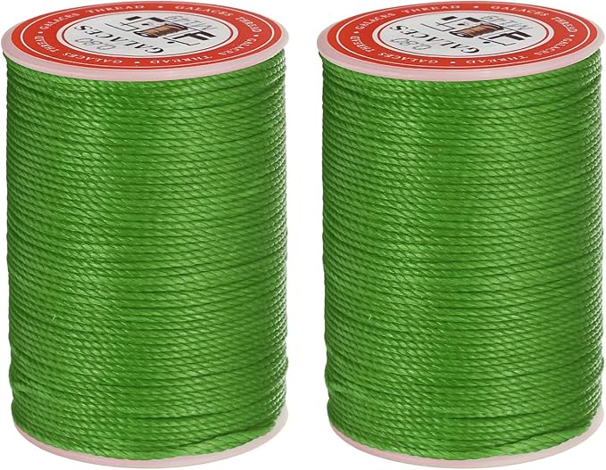 uxcell Round Leather Sewing Waxed Thread, 55m / 60 Yards Polyester Wax String by uxcell