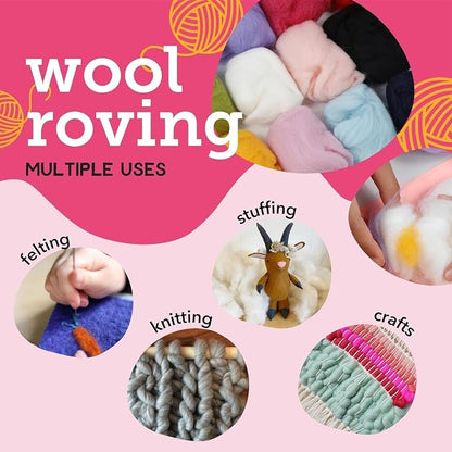 Incraftables Felting Needles Wool Roving Kit - Image 3
