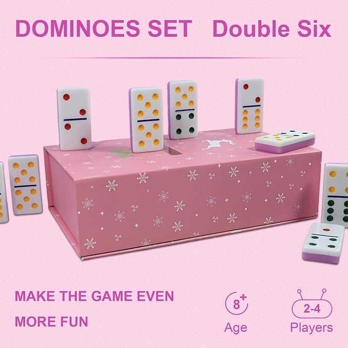 IDTQ Dominoes Set for Adults, Double 6 Dominos Game Set - Image 4