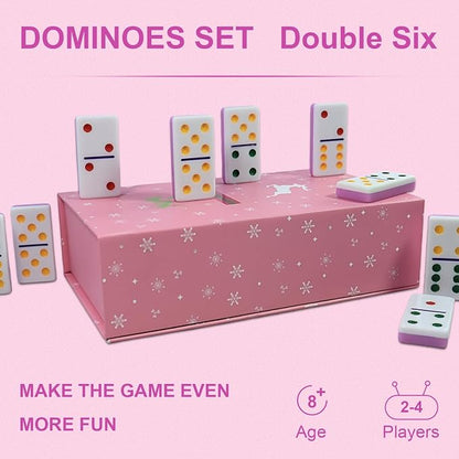 IDTQ Dominoes Set for Adults, Double 6 Dominos Game Set - Image 4