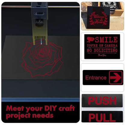 5PCS Laser Engraving Double Color ABS Plastic Sheet, Two-Tone Laserable - Image 3
