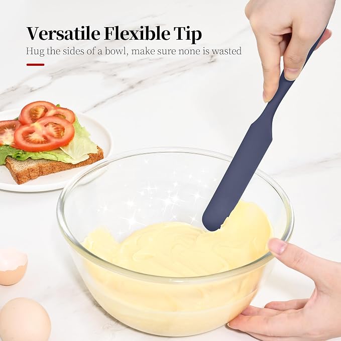 600ºF Heat Resistant Spatulas, High Heat Food Safe Semless Kitchen Silicone - Image 7