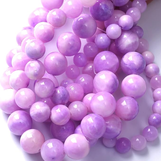 36pcs 10mm Natural Pink Starry Galaxy Persian Jade Gemstone Beads Round Loose - Image 2
