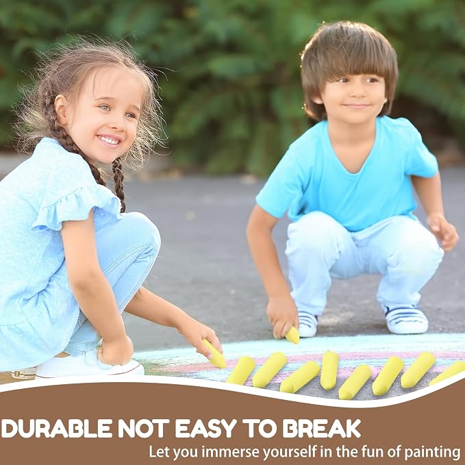 Fulmoon 40 Pcs Jumbo Sidewalk Chalk - Image 3