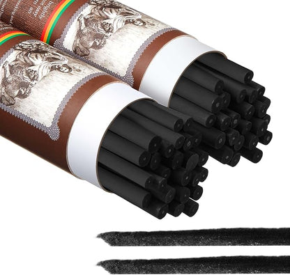 Gueevin 50 Pcs Willow Charcoal Sticks, Willow Charcoal, and Fine Art Christmas by Gueevin