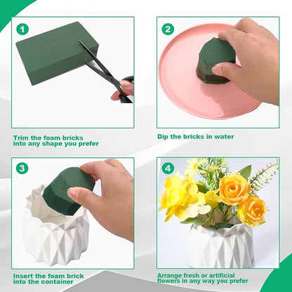TANEMUDO 36 Packs Floral Foam Blocks Wet & Dry - Image 5