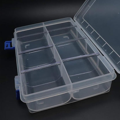 Xiaoyztan Clear Plastic Organizer, 8 Grids - Image 3