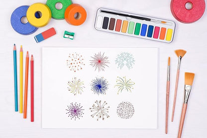 Christmas Firework Star Clear Stamps - Image 5