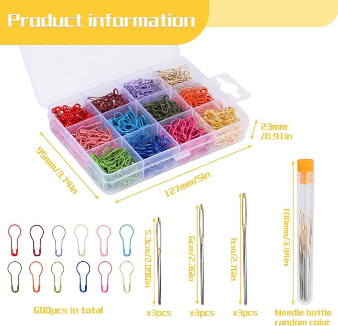 Kollase Crochet Markers, Metal Stitch Markers - Image 2