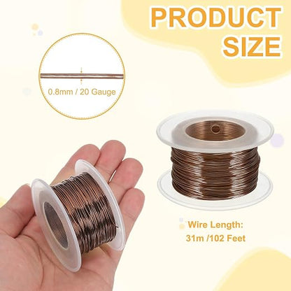 uxcell 20 Gauge / 0.8mm Anodized Aluminum Wire - Image 2