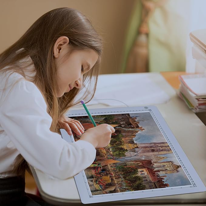 A3 Light Pad with Foldable Stand, UL Certified Adapter, 8000 Lux Super Bright - Image 9