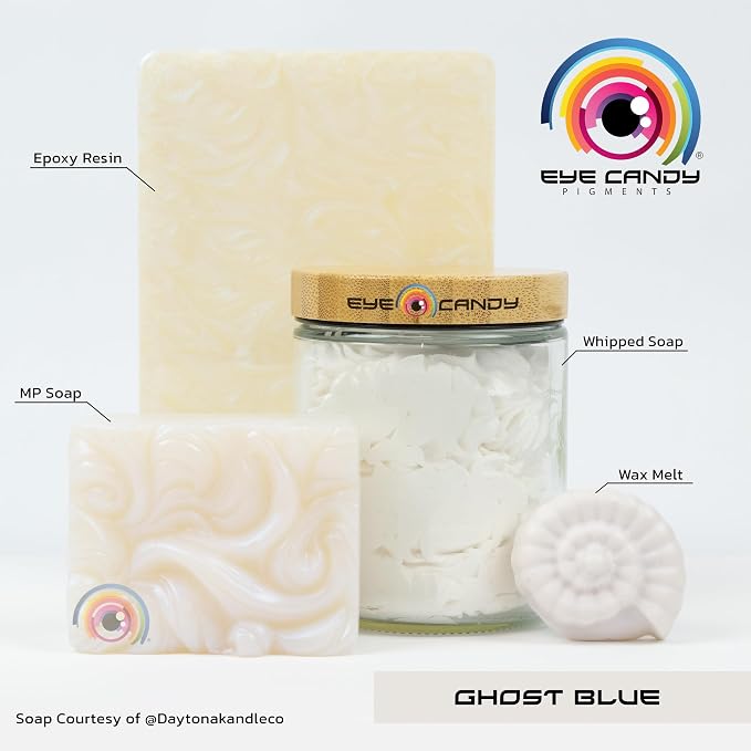 Eye Candy Premium Mica Powder Pigment “Ghost Blue” Multipurpose DIY Arts and - Image 2