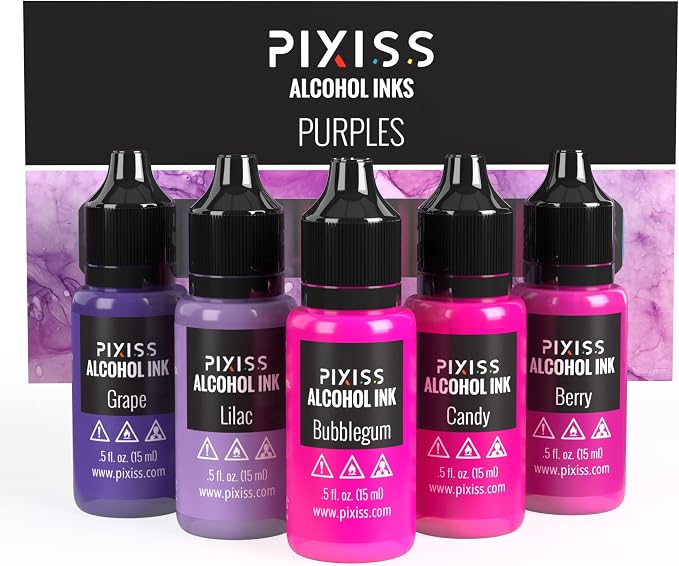 Pixiss Purple Alcohol Ink Set by PIXISS