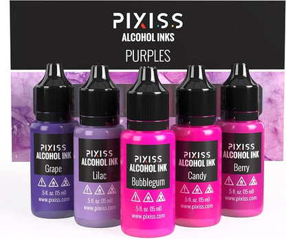 Pixiss Purple Alcohol Ink Set by PIXISS