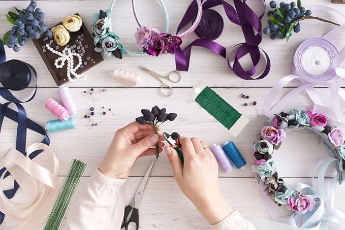Paxcoo Floral Tape and Floral Wire Arrangement Tools Kit - Image 5
