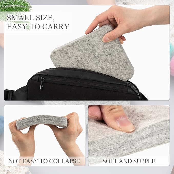 Amylove 2 Pcs Needle Felting Pad Needled Felting Mat Wool Supplies Thick Firm - Image 3