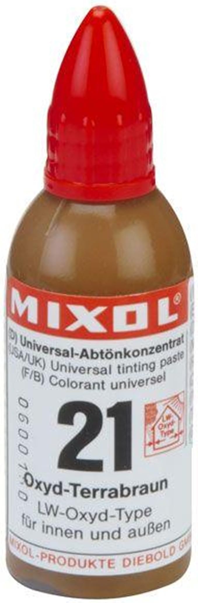 Mixol Universal Tints, Oxide Terra Brown, 20 Ml by SoloGuitars