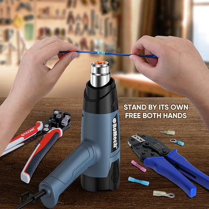 ROMECH 1500W Heavy Duty Heat Gun, Variable Temperature Control Hot Air Gun Kit - Image 6