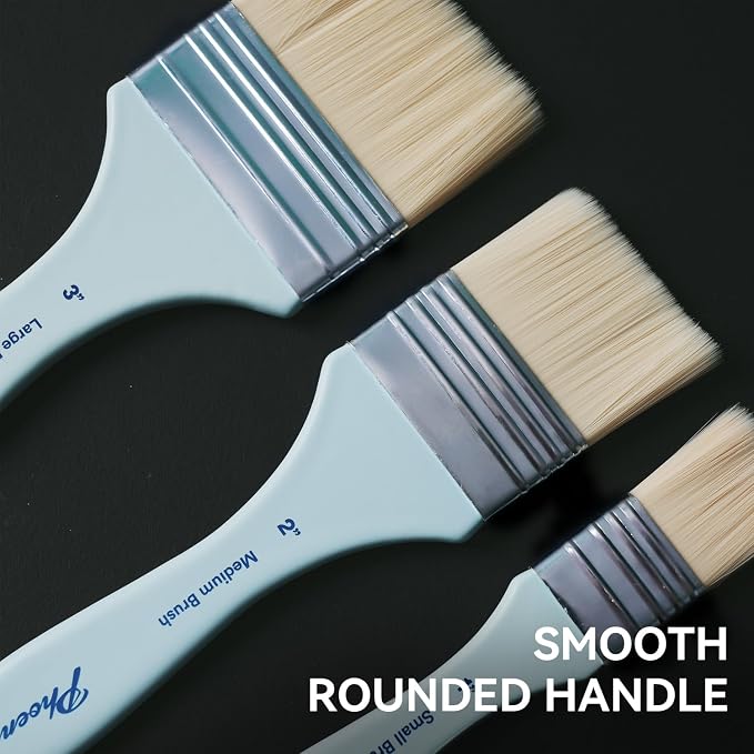 PHOENIX Flat Paint Brush Set - Image 4