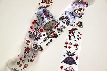 Alice’s Dark Fairies Transparent Washi Tape 4x5 cm – Decorative Scrapbooking - Image 2