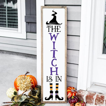 Halloween Stencils for Porch Sign Large Skeleton Boo Stencils Witch Ghost - Image 4