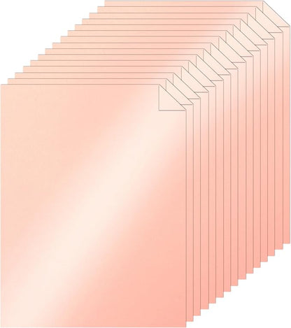 40 Sheets Pink Shimmer Cardstock 8.5 x 11 Crafts Paper, 75lb Heavyweight Card by Silunkia