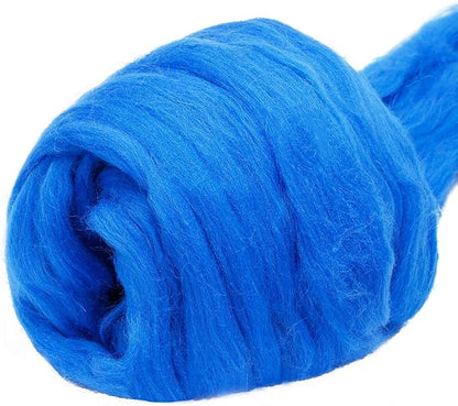 3.53oz Wool Roving Yarn, Wool Felting Supplies, Pure Wool, Chunky Yarn by Jupean
