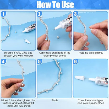 B-7000 Glue Clear for Rhinestone Crafts, Jewelry and Bead Adhesive B7000 Semi - Image 5