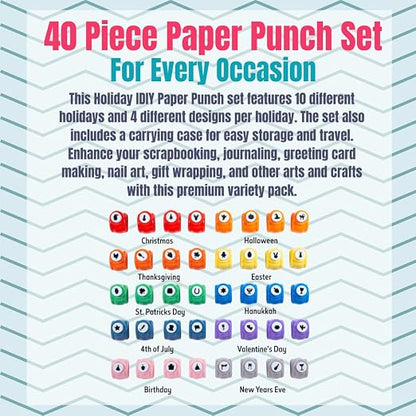 Every Occasion Year Round Scrapbook Paper Holiday Punchers-40 Unique Designs - Image 2