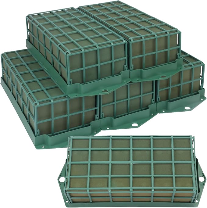 6 Pack Floral Foam Cage, Premium Floral Cage Foam Box by IHDYPPEW