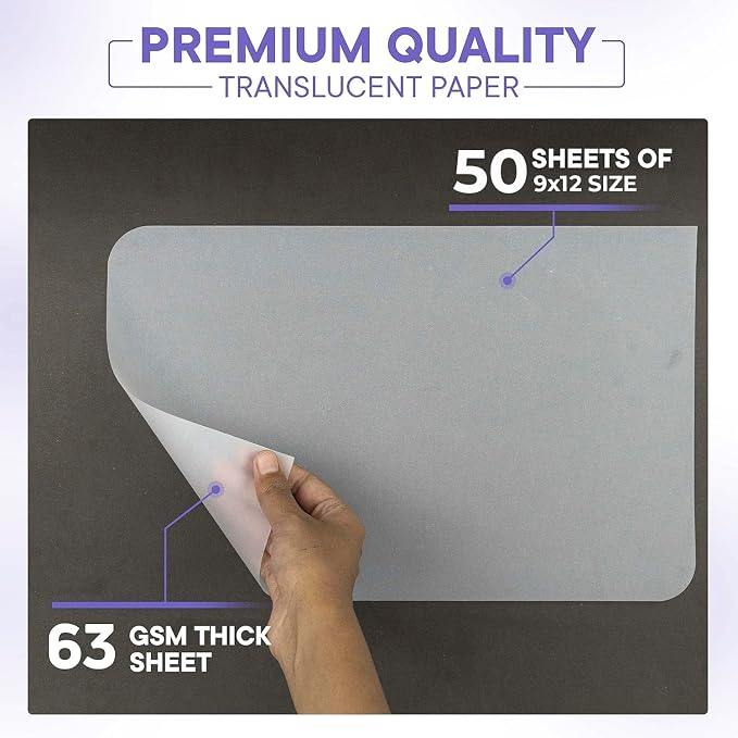 Xulmar Tracing Paper 9x12 63 GSM - Image 2
