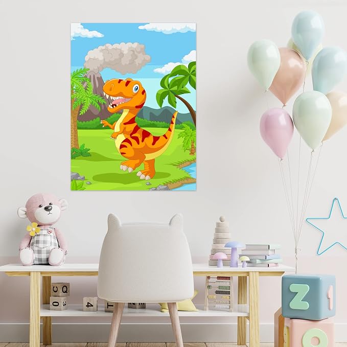 ASTARON Pin The Tail on The Dinosaur Party Game - Image 6
