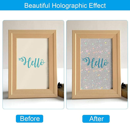PATIKIL 11.7x8.3" Holographic Sticker Paper, 20Sheets A4 Polypropylene - Image 4