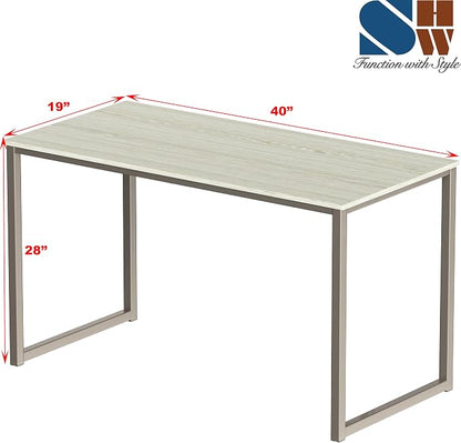 SHW Mission 40-Inch Home Office Computer Desk - Image 3