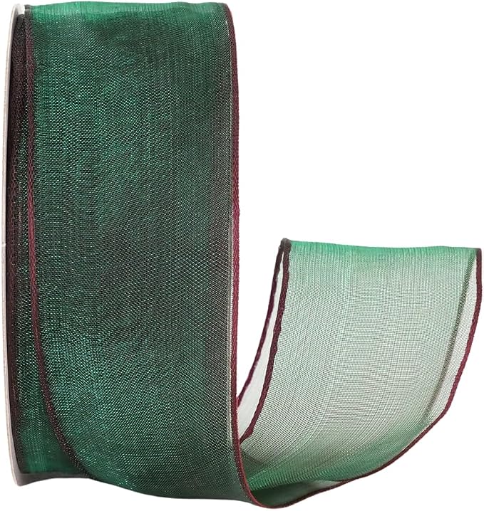 Ribbon Bazaar Sheer Organza Wired Ribbon by RibbonBazaar