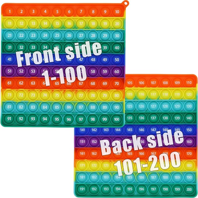 Double Side 1 100 200 Pop it, Row Counter Knitting Crochet, Stitch Counters by PETBSNVB