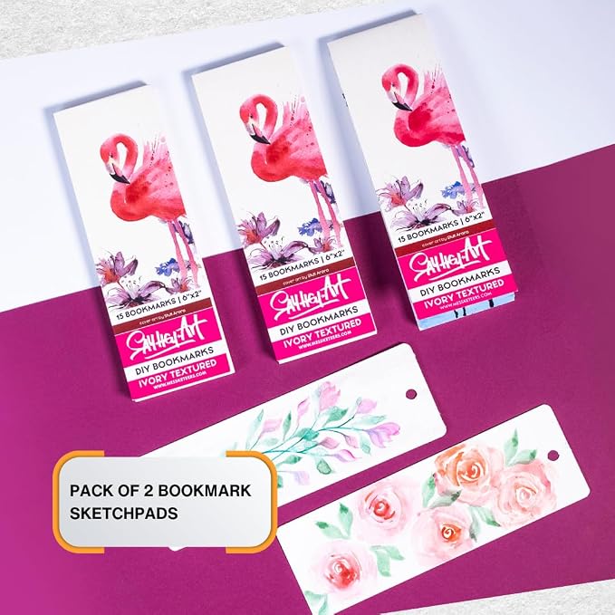 300 GSM Textured Ivory Bookmark Sketchpads - Image 7